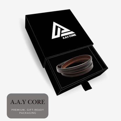 A.A.Y CORE Handmade Leather Wrist Cuff Wrap Bracelet, BuckyDrop