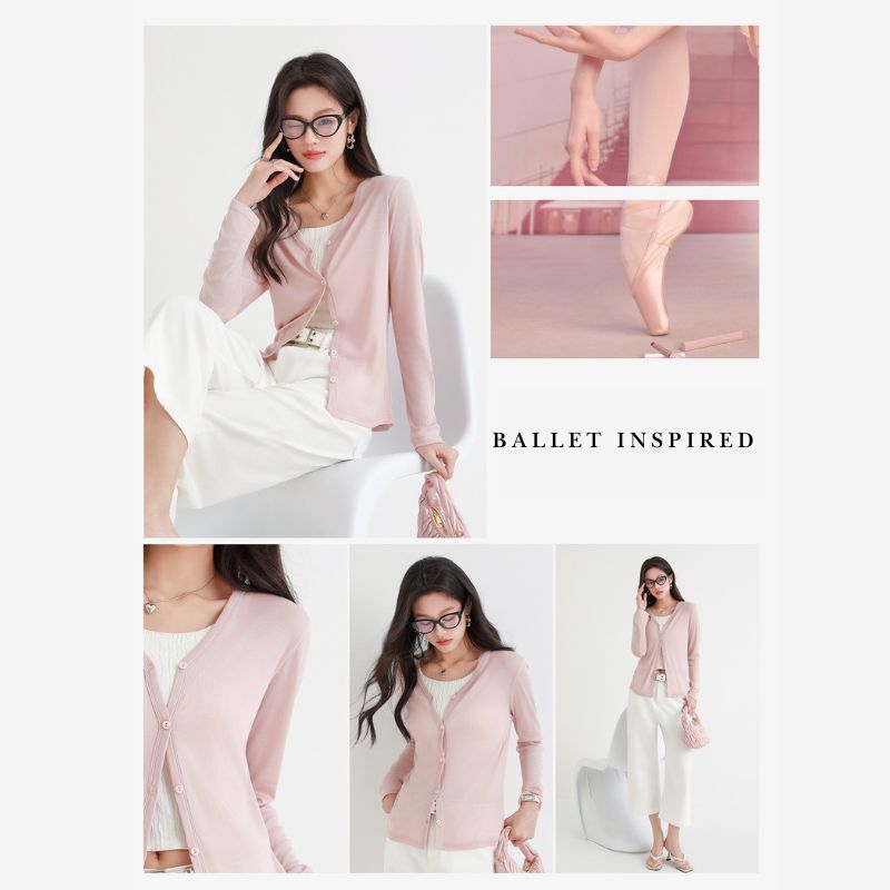 A.A.Y CORE Lightweight V-Neck Cardigan Sweater, BuckyDrop