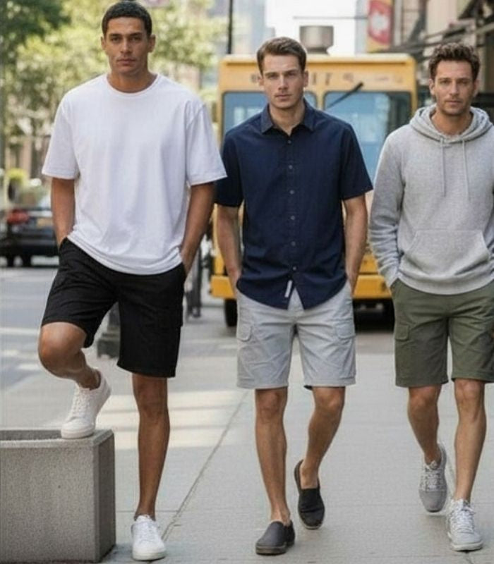A.A.Y CORE Men's Classic Cargo Stretch Shorts, BuckyDrop