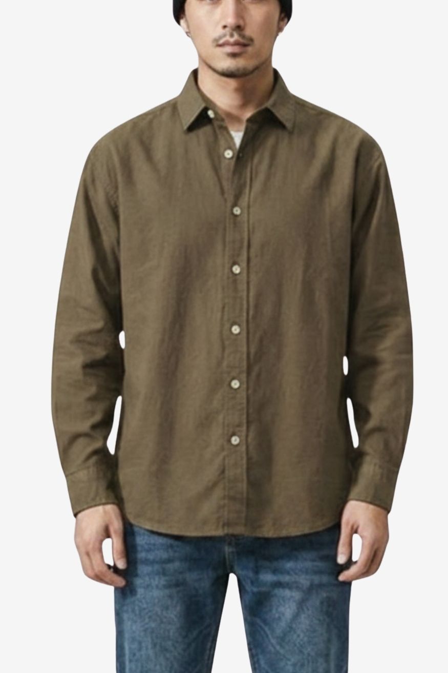 A.A.Y CORE Men’s Cotton‑Linen Shirt, BuckyDrop