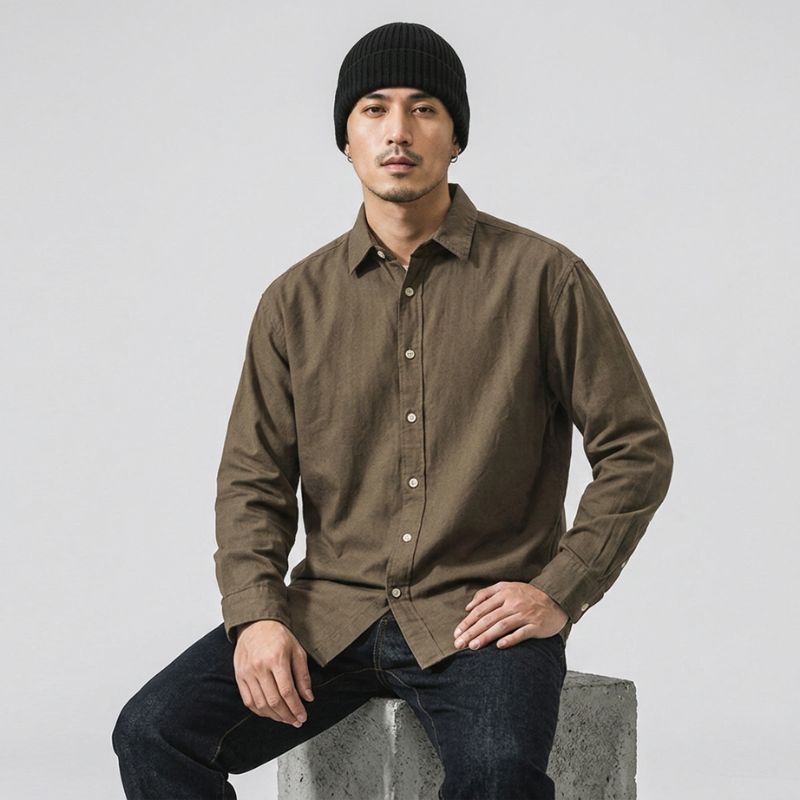 A.A.Y CORE Men’s Cotton‑Linen Shirt, BuckyDrop
