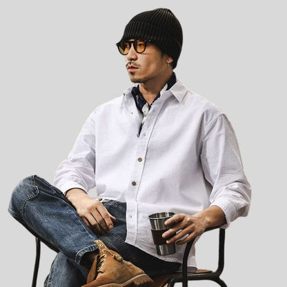 A.A.Y CORE Men’s Cotton‑Linen Shirt, BuckyDrop