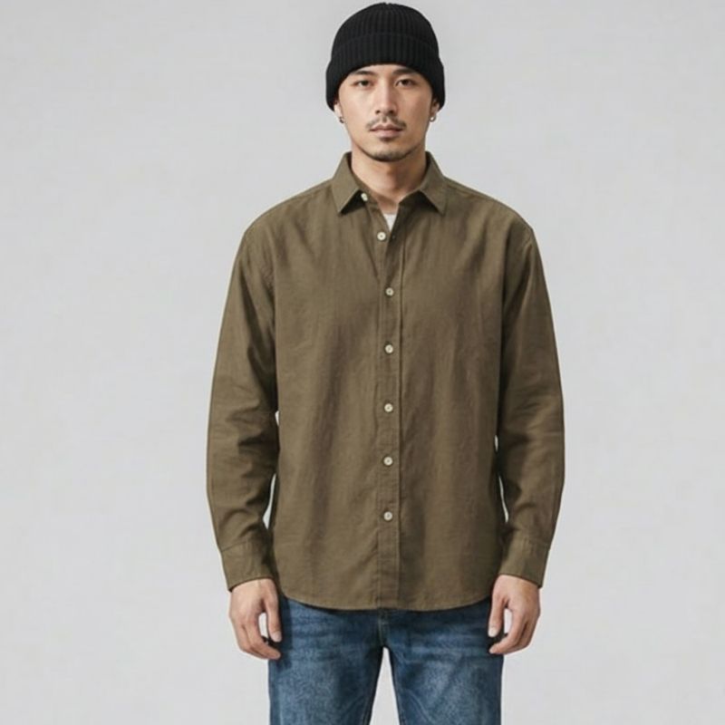 A.A.Y CORE Men’s Cotton‑Linen Shirt, BuckyDrop