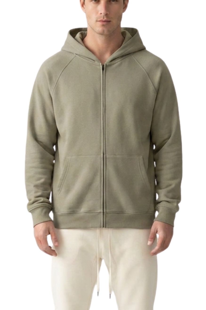 A.A.Y CORE Men’s Heavyweight Full‑Zip Hoodie – 100% Cotton, PODpartner