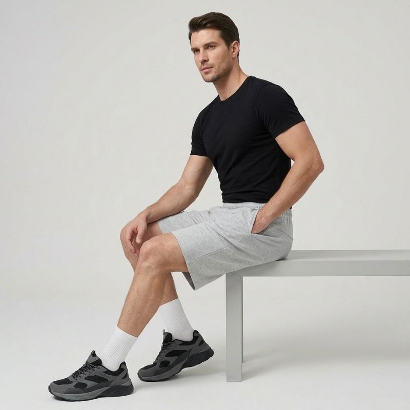 A.A.Y CORE Men's Jersey Pocket Shorts - Heavy Weight Cotton, ODMPOD