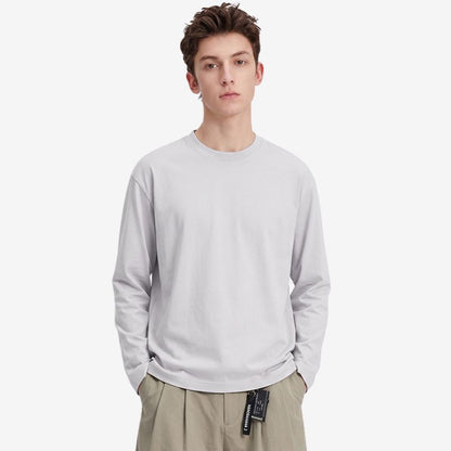 A.A.Y CORE Men's Pure Cotton Heavyweight Long Sleeve T-Shirt, BuckyDrop