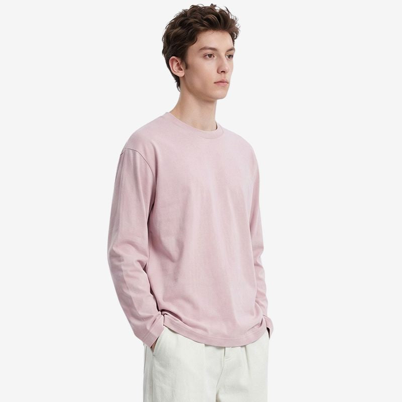 A.A.Y CORE Men's Pure Cotton Heavyweight Long Sleeve T-Shirt, BuckyDrop