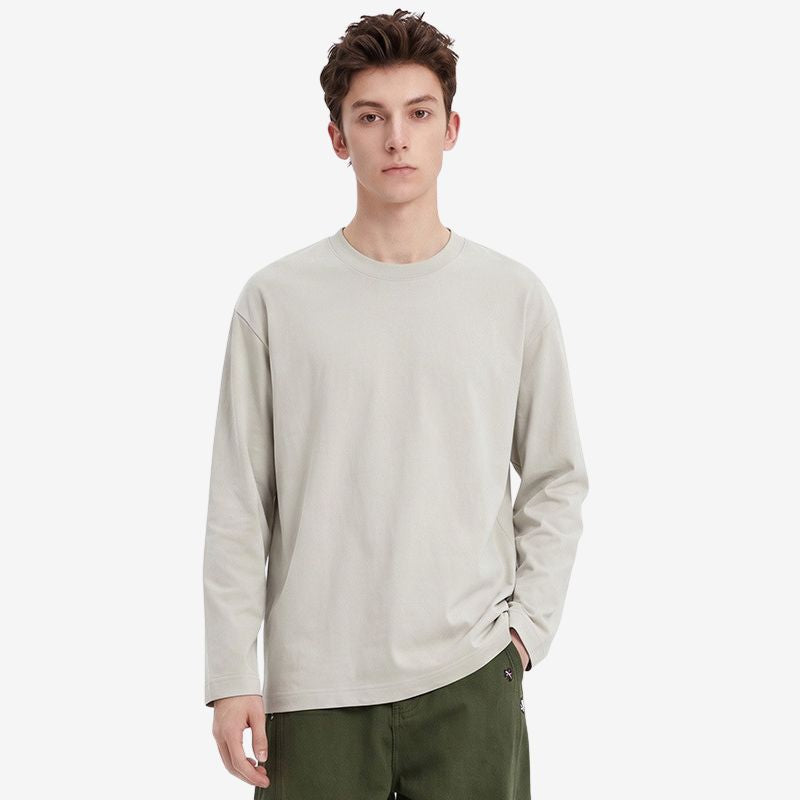 A.A.Y CORE Men's Pure Cotton Heavyweight Long Sleeve T-Shirt, BuckyDrop