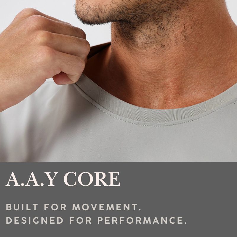 A.A.Y CORE Men’s Quick-Dry Workout Shirt – Lightweight Athletic Running Tee, BuckyDrop