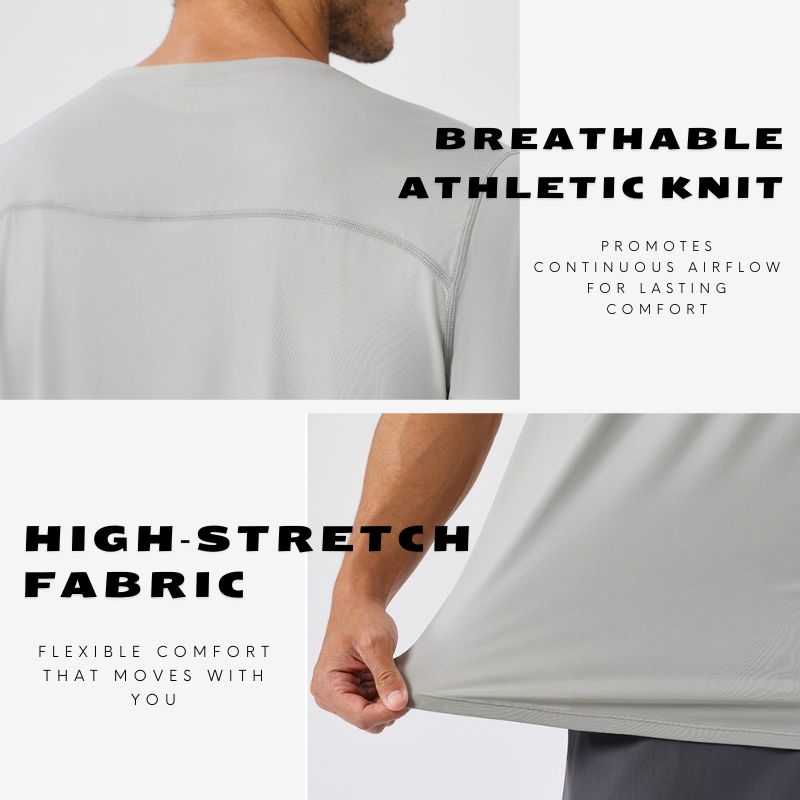 A.A.Y CORE Men’s Quick-Dry Workout Shirt – Lightweight Athletic Running Tee, BuckyDrop