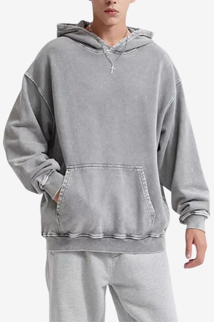 A.A.Y CORE Men’s Retro Distressed Hoodie, BuckyDrop