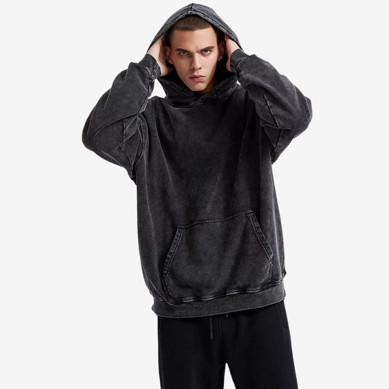 A.A.Y CORE Men’s Retro Distressed Hoodie, BuckyDrop