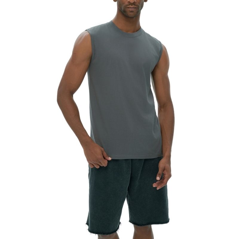 A.A.Y CORE Men’s Workout Tank Top – Sleeveless Cotton Gym Loose‑Fit Tee, ODMPOD
