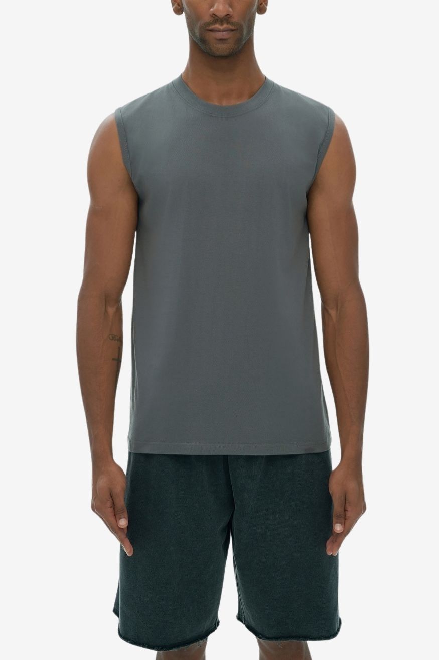 A.A.Y CORE Men’s Workout Tank Top – Sleeveless Cotton Gym Loose‑Fit Tee, ODMPOD