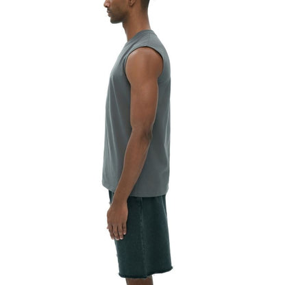 A.A.Y CORE Men’s Workout Tank Top – Sleeveless Cotton Gym Loose‑Fit Tee, ODMPOD