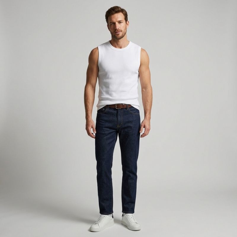 A.A.Y CORE Men’s Workout Tank Top – Sleeveless Cotton Gym Loose‑Fit Tee, ODMPOD