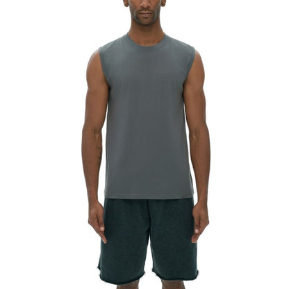 A.A.Y CORE Men’s Workout Tank Top – Sleeveless Cotton Gym Loose‑Fit Tee, ODMPOD