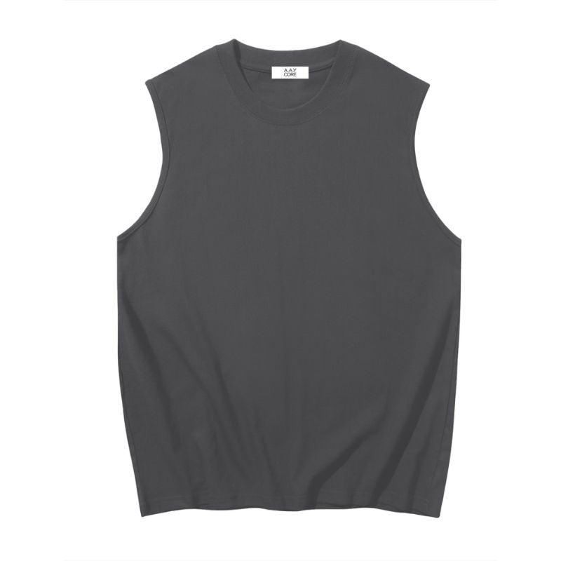A.A.Y CORE Men’s Workout Tank Top – Sleeveless Cotton Gym Loose‑Fit Tee, ODMPOD