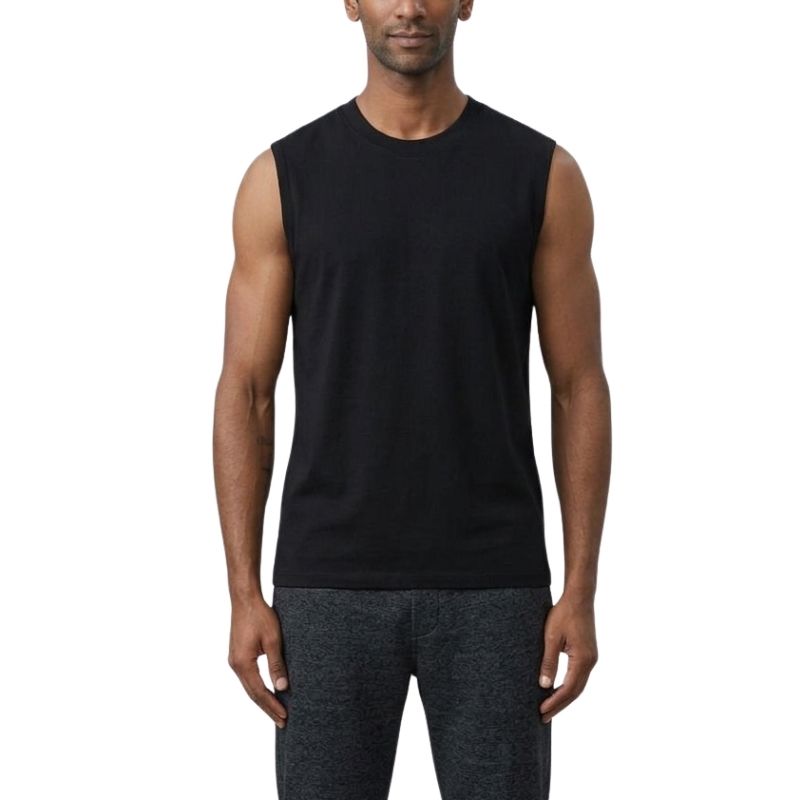 A.A.Y CORE Men’s Workout Tank Top – Sleeveless Cotton Gym Loose‑Fit Tee, ODMPOD