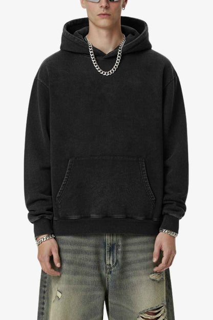 A.A.Y CORE Mens Heavyweight Acid Washed Hoodie,BuckyDrop