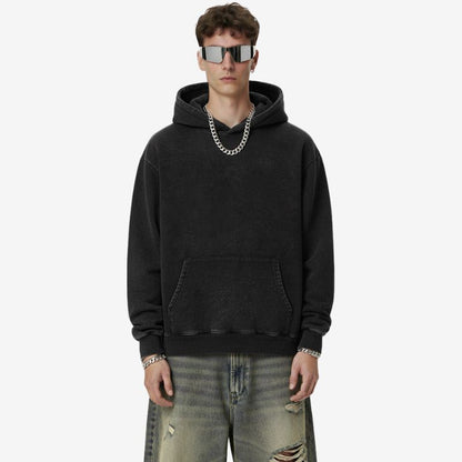 A.A.Y CORE Mens Heavyweight Acid Washed Hoodie,BuckyDrop