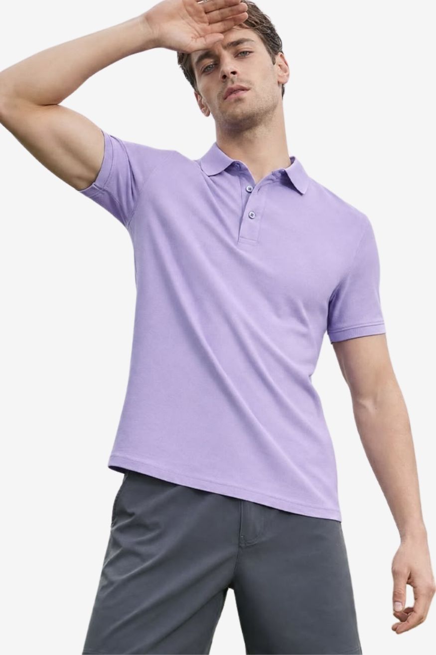 A.A.Y CORE Mens Midweight Cotton Blend Polo Shirt, BuckyDrop