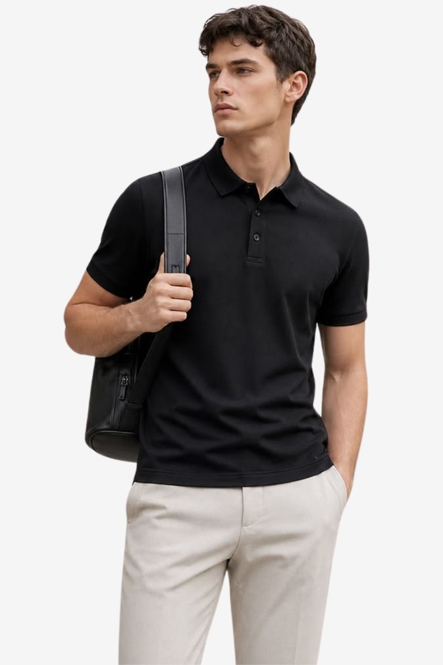 A.A.Y CORE Mens Midweight Cotton Blend Polo Shirt, BuckyDrop