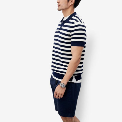 A.A.Y CORE  Men's V-Neck Knit Poloshirt,BuckyDrop