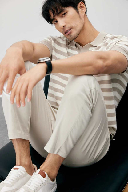 A.A.Y CORE  Mens V-Neck Knit Poloshirt,BuckyDrop