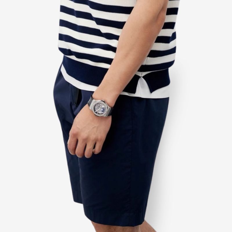 A.A.Y CORE  Men's V-Neck Knit Poloshirt,BuckyDrop