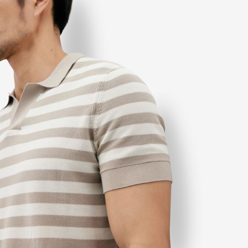 A.A.Y CORE  Mens V-Neck Knit Poloshirt,BuckyDrop
