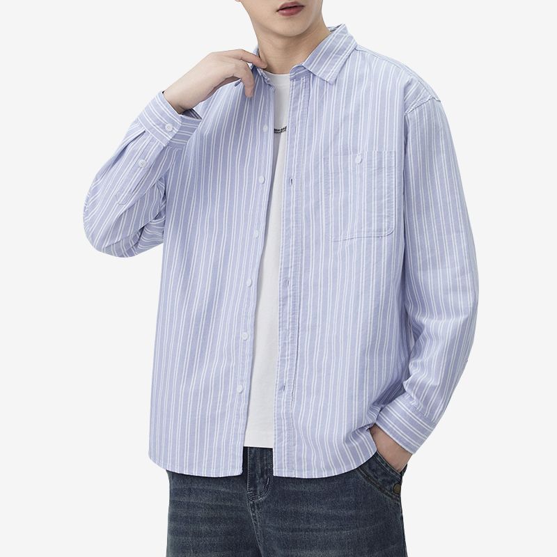 A.A.Y CORE Premium Cotton Striped Shirt, BuckyDrop