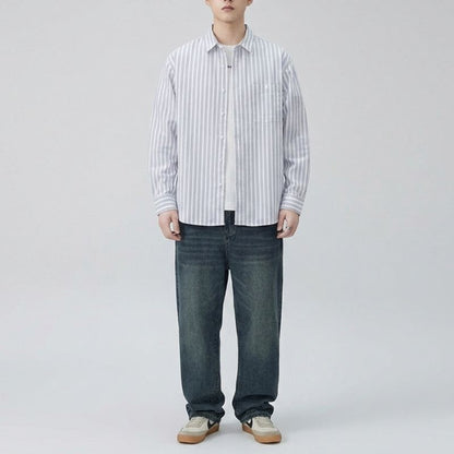 A.A.Y CORE Premium Cotton Striped Shirt, BuckyDrop