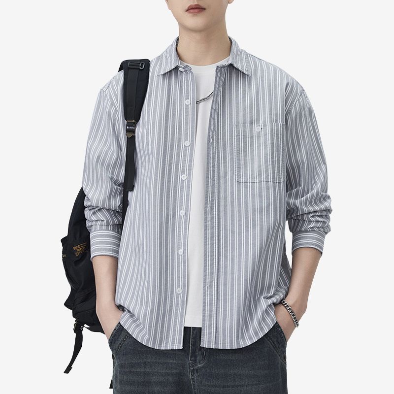 A.A.Y CORE Premium Cotton Striped Shirt, BuckyDrop