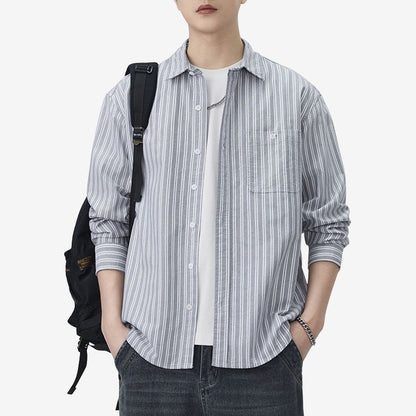 A.A.Y CORE Premium Cotton Striped Shirt, BuckyDrop