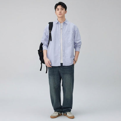 A.A.Y CORE Premium Cotton Striped Shirt, BuckyDrop