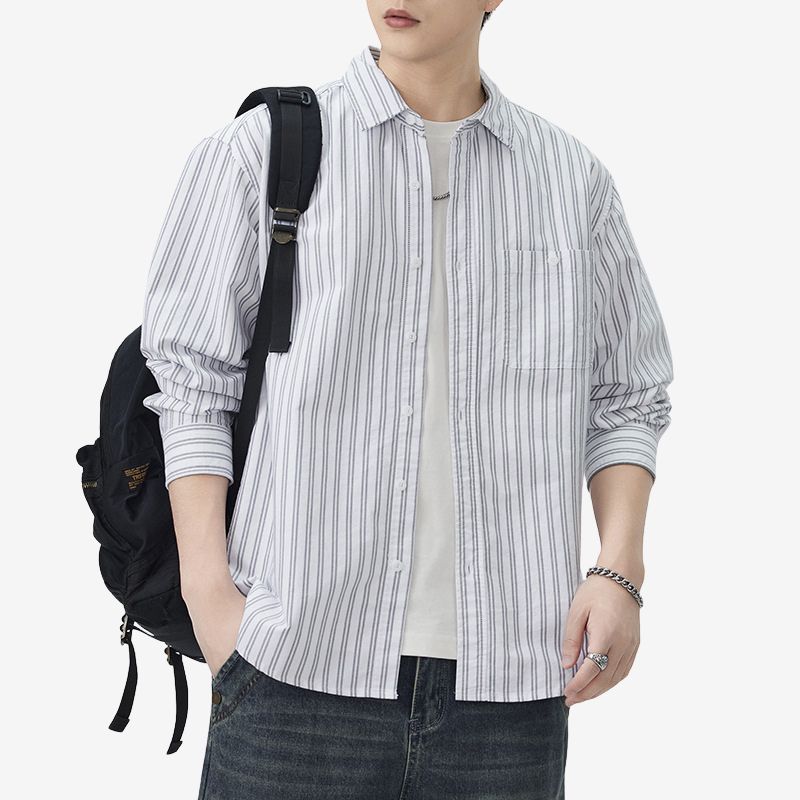 A.A.Y CORE Premium Cotton Striped Shirt, BuckyDrop