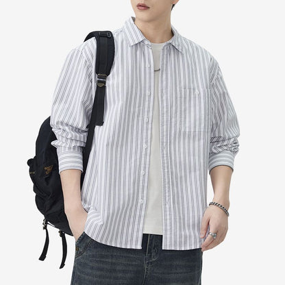 A.A.Y CORE Premium Cotton Striped Shirt, BuckyDrop