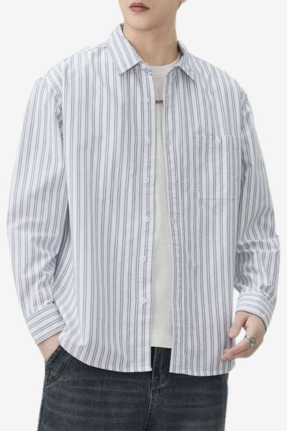 A.A.Y CORE Premium Cotton Striped Shirt, BuckyDrop