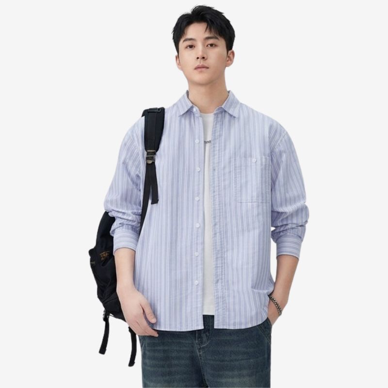 A.A.Y CORE Premium Cotton Striped Shirt, BuckyDrop