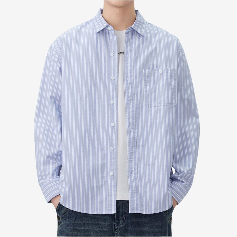 A.A.Y CORE Premium Cotton Striped Shirt, BuckyDrop