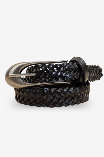 A.A.Y CORE Premium Leather Woven Belt, BuckyDrop