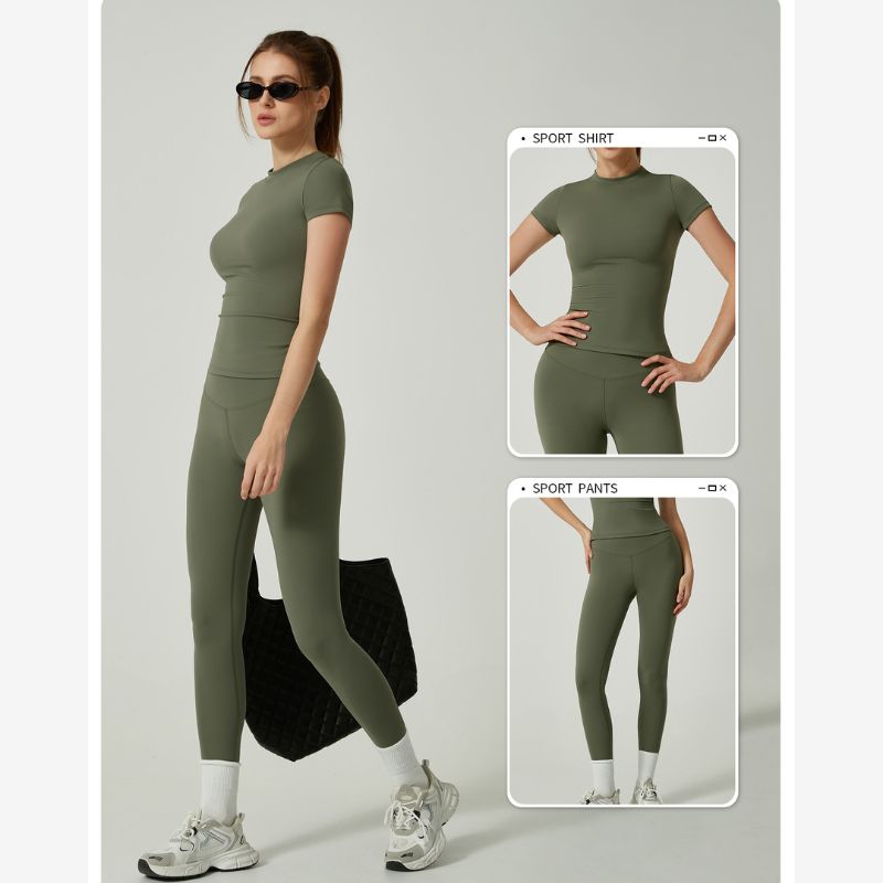A.A.Y CORE Seamless Leggings & Top Set, BuckyDrop