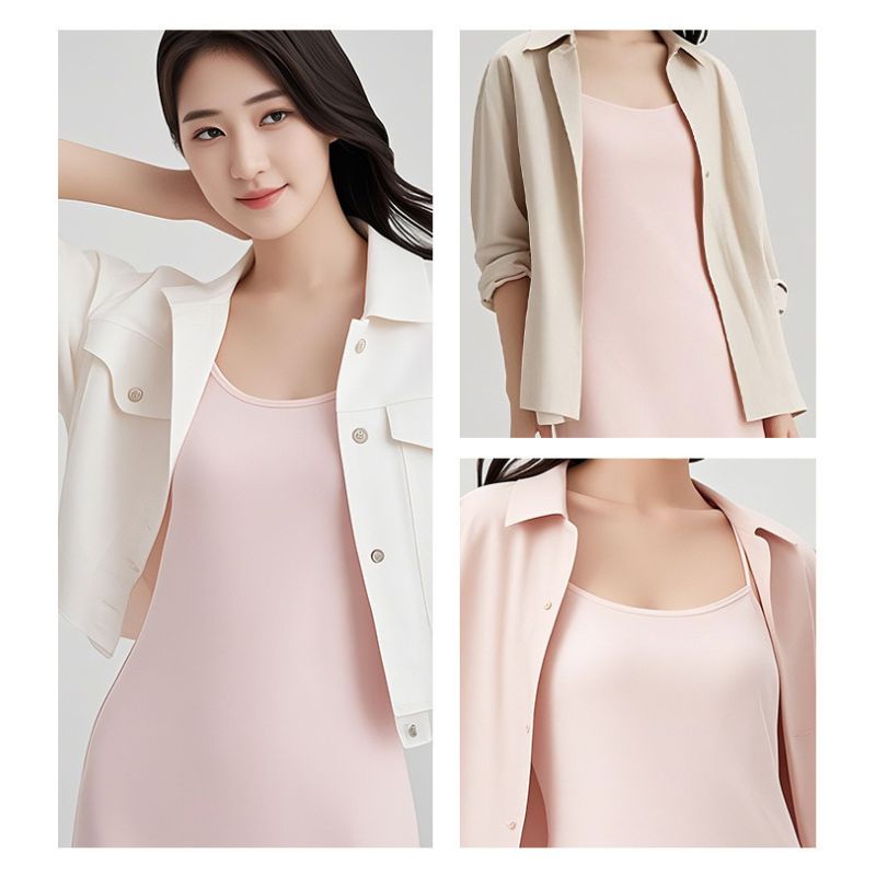 A.A.Y CORE Seamless Spaghetti Strap Cami Dress, BuckyDrop