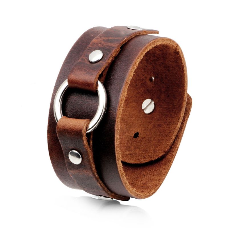 A.A.Y CORE Wide Strap Leather Cuff , BuckyDrop
