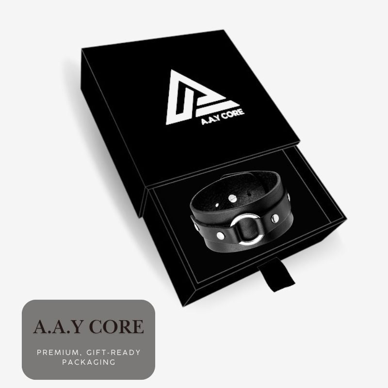 A.A.Y CORE Wide Strap Leather Cuff , BuckyDrop