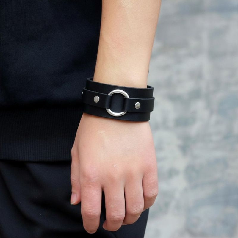A.A.Y CORE Wide Strap Leather Cuff , BuckyDrop