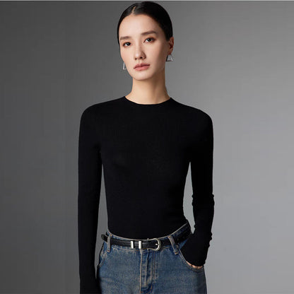 A.A.Y CORE Womens 100% Merino Wool Lightweight Knit Sweater