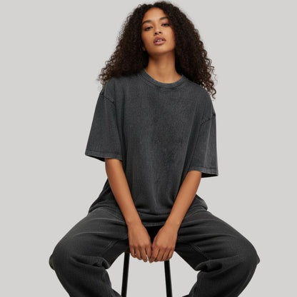 A.A.Y CORE Women’s Acid‑Washed Oversized Tee, PODpartner