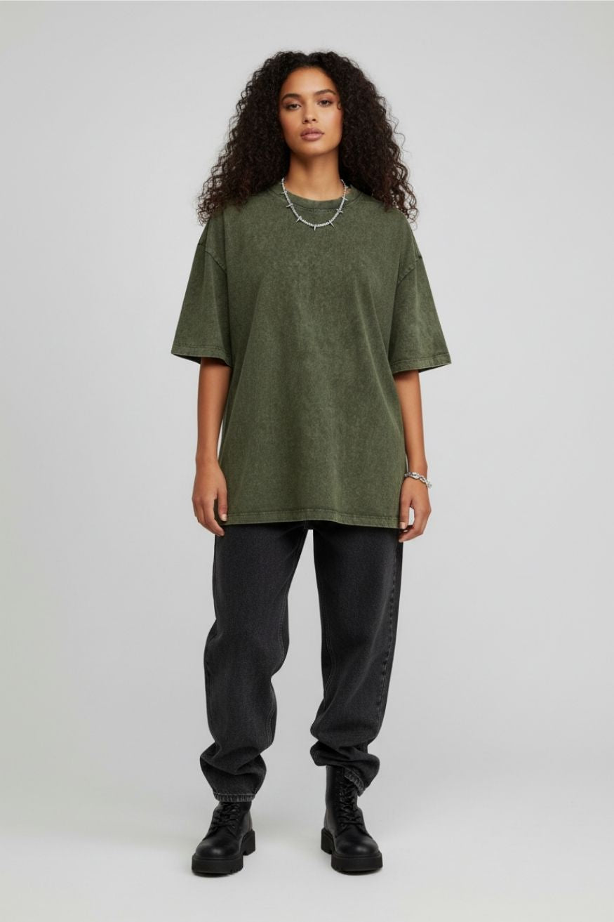 A.A.Y CORE Women’s Acid‑Washed Oversized Tee, PODpartner
